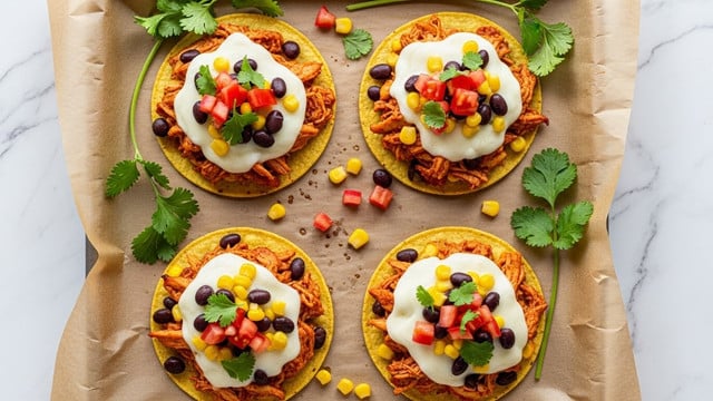 Mexican Rotisserie Chicken Tostadas Recipe