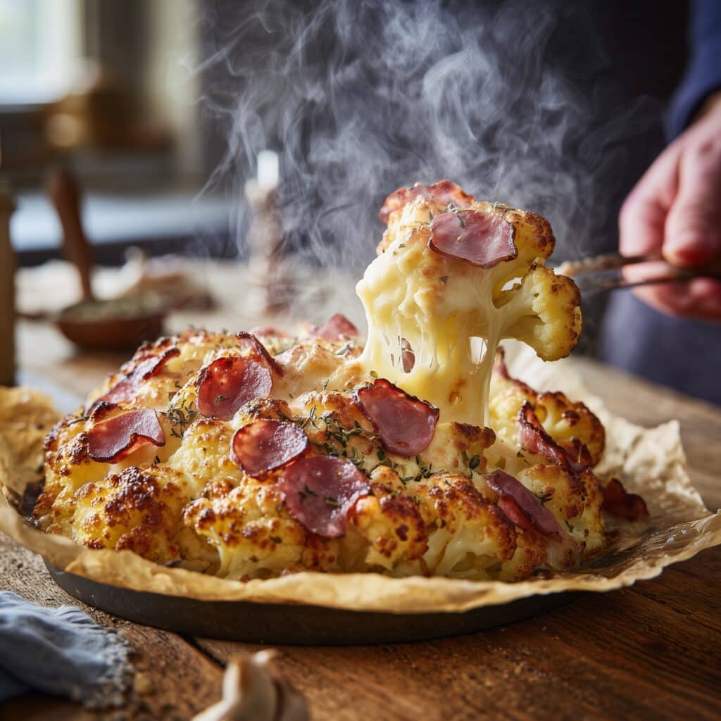 Whole Baked Cauliflower Cheese Recipe