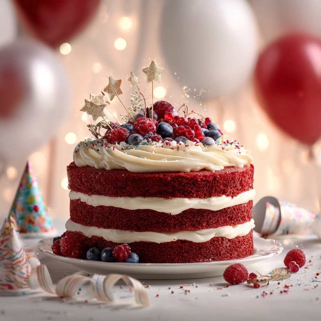 Red Velvet Cake with Cream Cheese Frosting Recipe