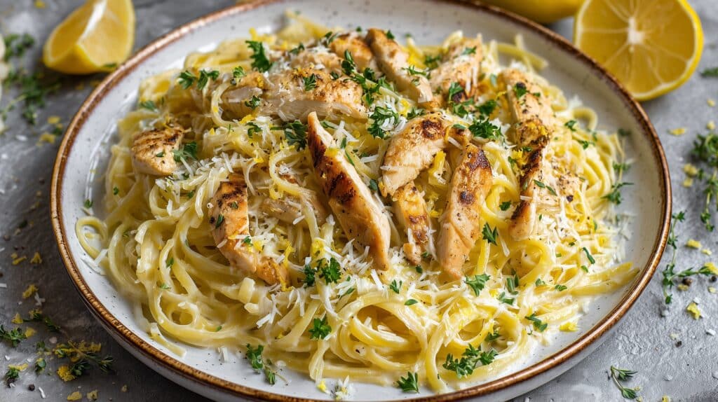 Creamy Lemon Chicken Pasta Recipe