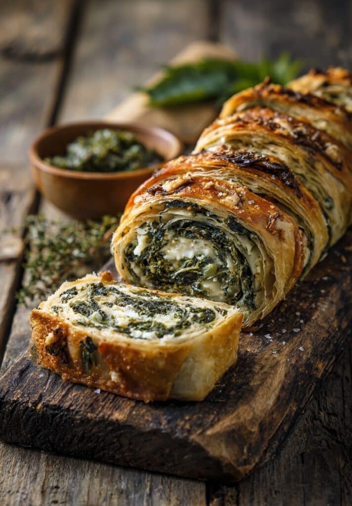 Spinach Artichoke Puff Pastry Rolls Recipe