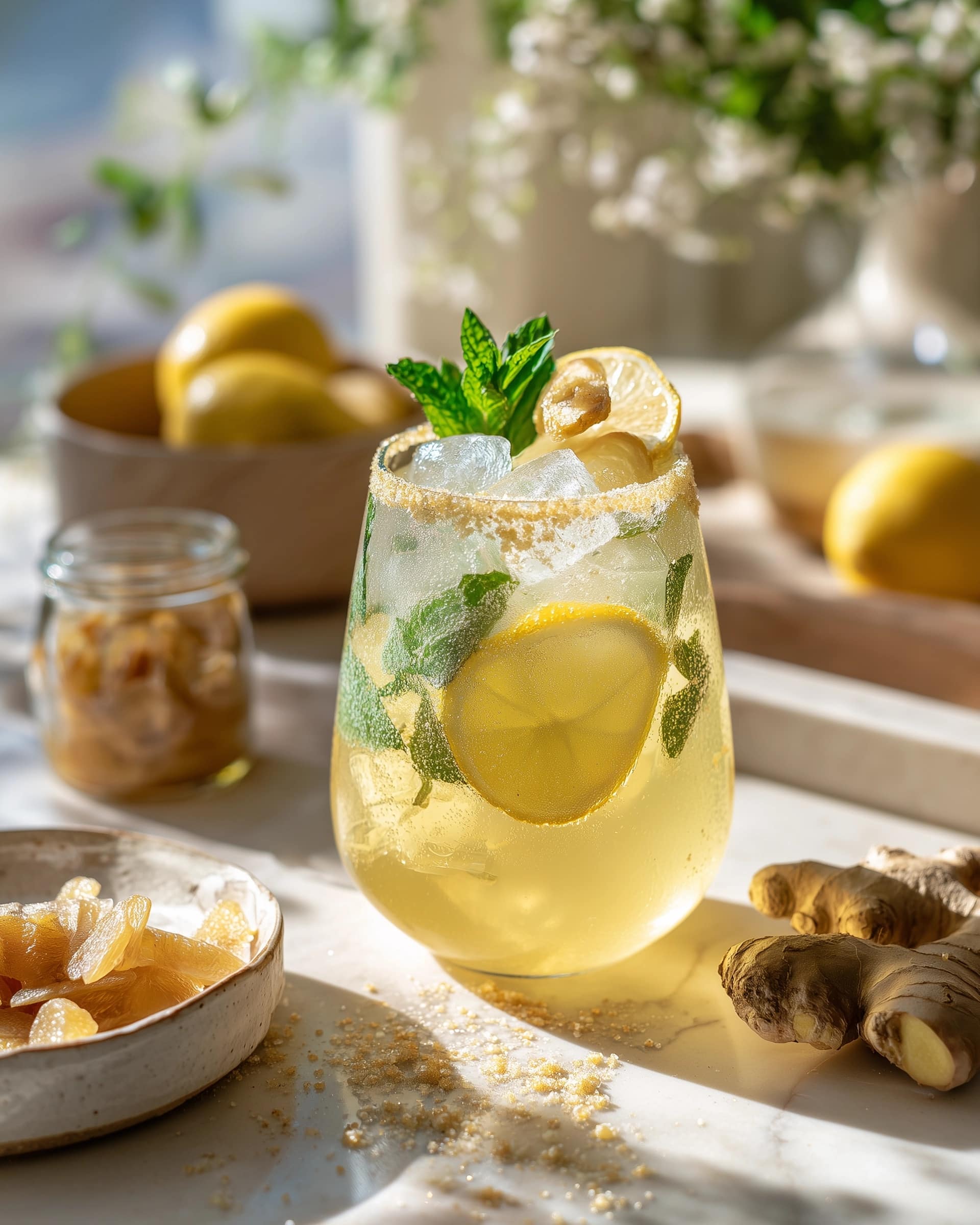 Coconut Lavender Lemonade Mocktail Recipe