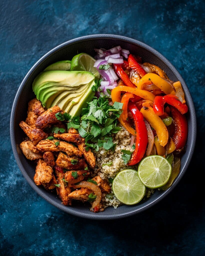 Air Fryer Chicken Fajita Bowls Recipe