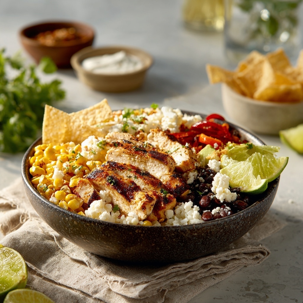 Street Corn Chicken Rice Bowl Recipe - Recipe Image