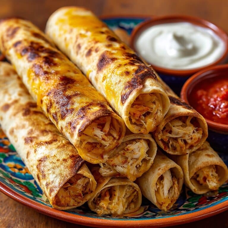 Baked Buffalo Chicken Taquitos Recipe