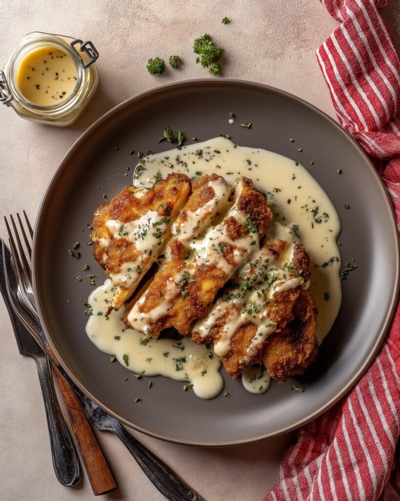 Crispy Chicken Fried Steak with Creamy Gravy Recipe