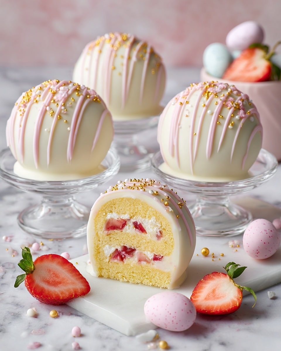 Strawberry Shortcake Easter Egg Bombs Recipe - Recipe Image