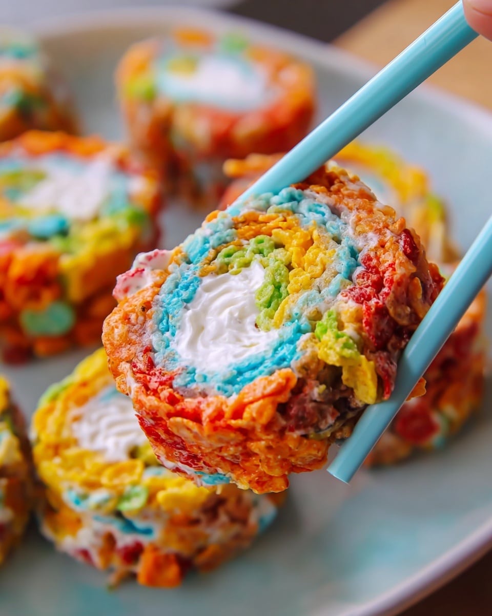 Fruity Pebbles Sushi Recipe - Recipe Image