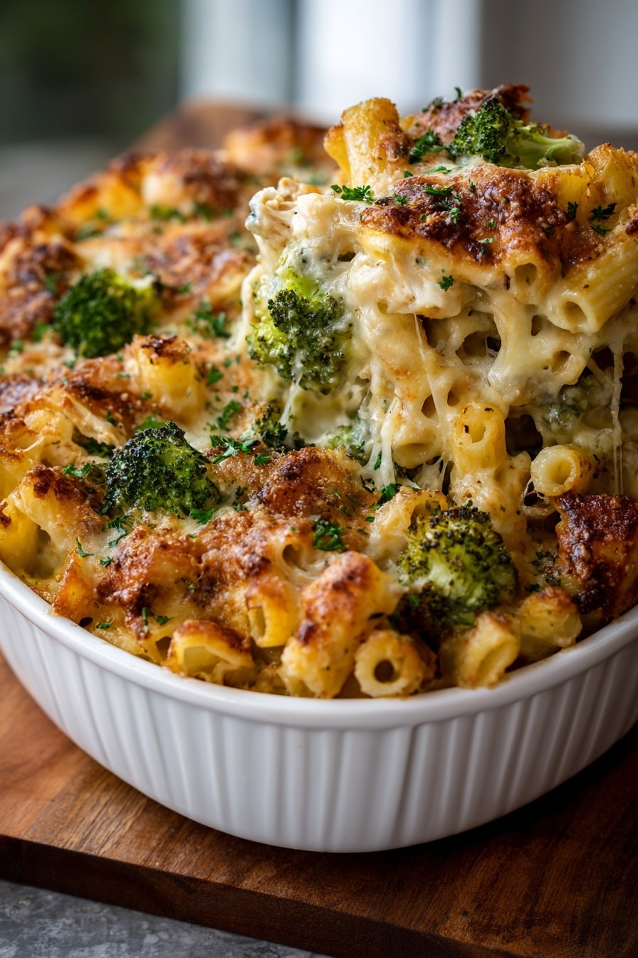 Creamy One-Pan Chicken & Broccoli Pasta Recipe - Recipe Image