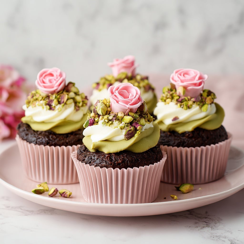 Vegan Mini Rose Cupcakes Recipe - Recipe Image