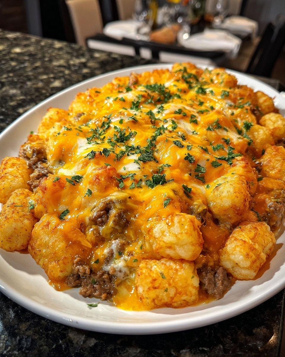 Mini Tater Tot Cheeseburgers Recipe - Recipe Image