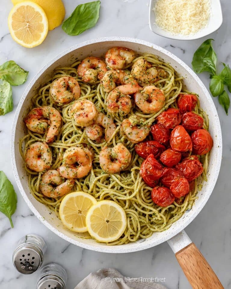 Shrimp Pesto Pasta Recipe
