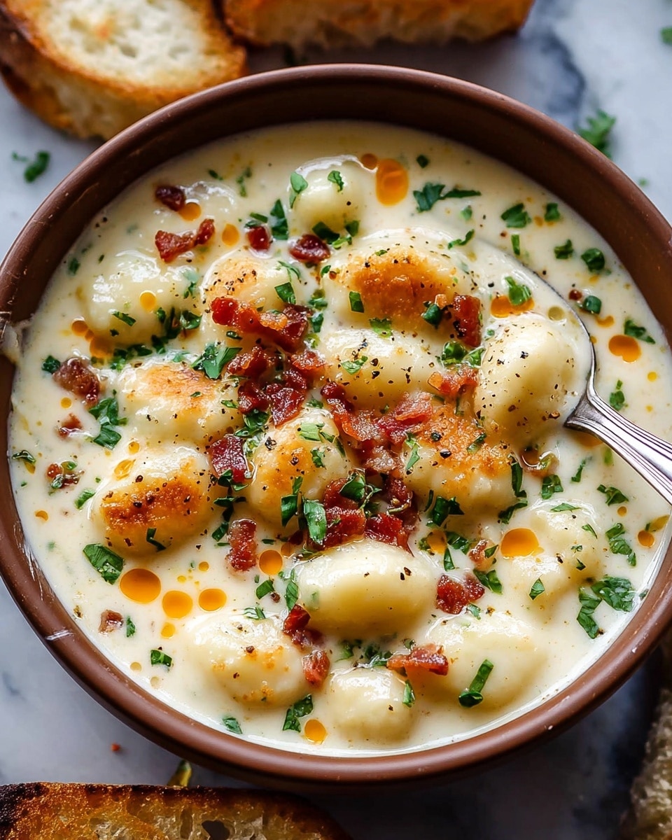 Cheddar Gnocchi Soup: A Creamy and Comforting Recipe - Recipe Image
