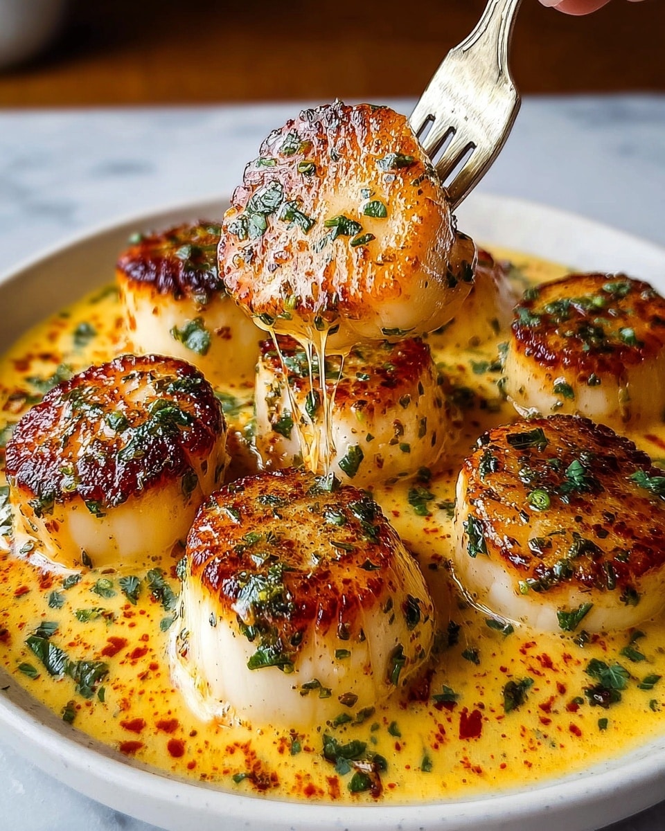 Seared Scallops with Cajun Cream Sauce Recipe - Recipe Image