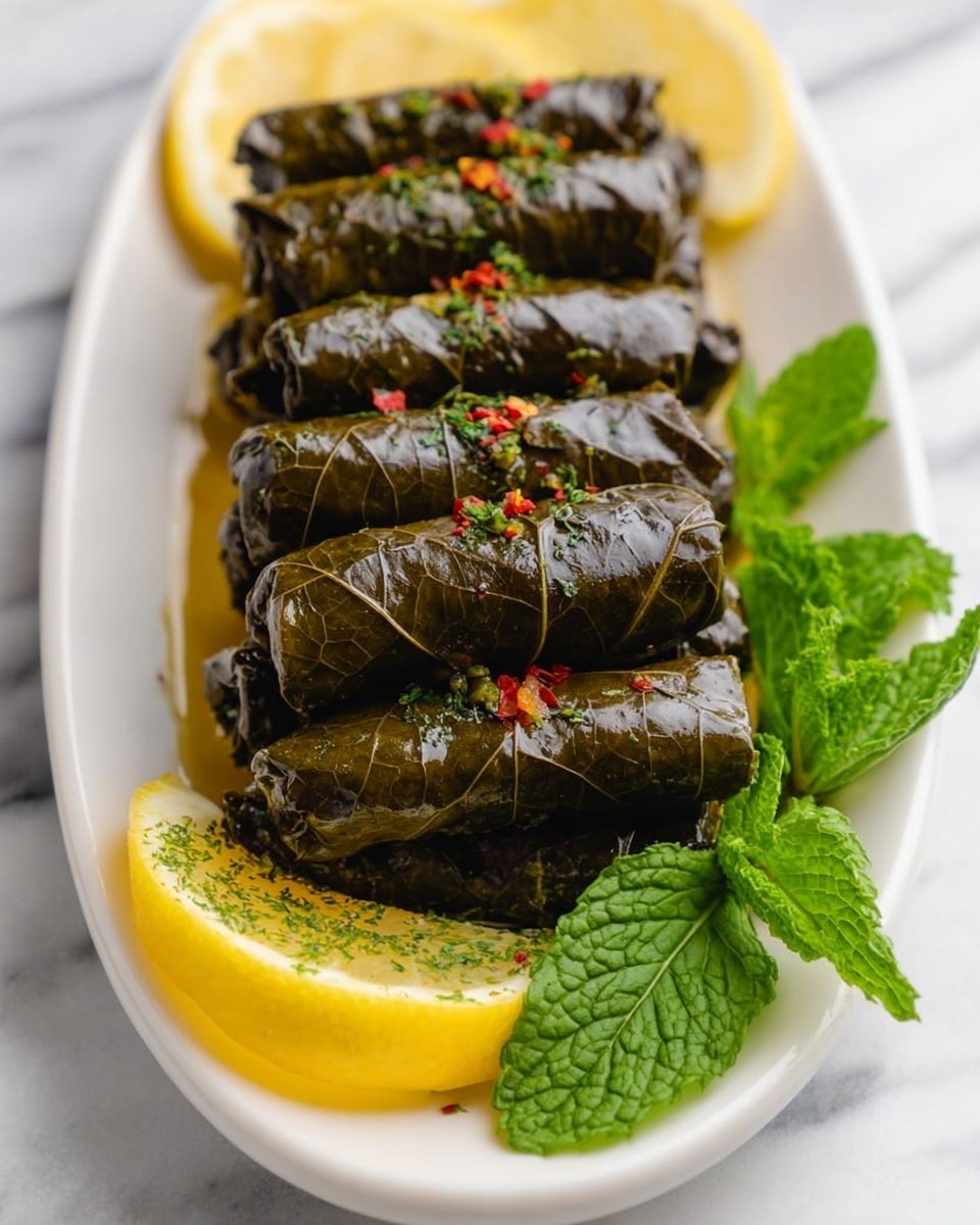 Lebanese Stuffed Grape Leaves (Warak Enab) Recipe