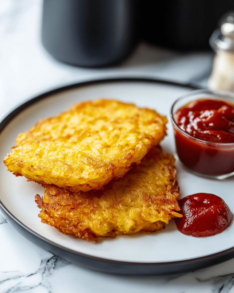 Crispy Air Fryer Frozen Hashbrown Patties Recipe