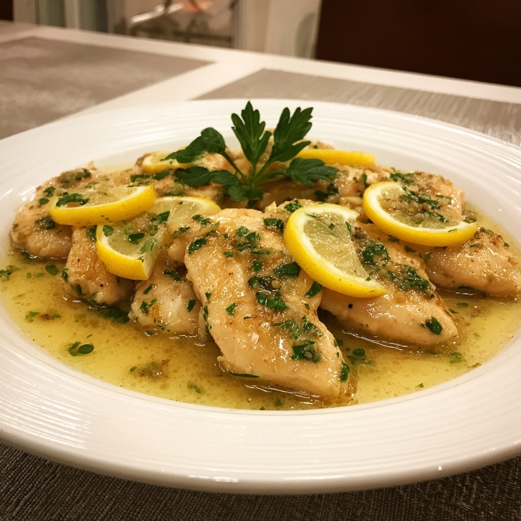 Easy Creamy Lemon Chicken Recipe - Recipe Image