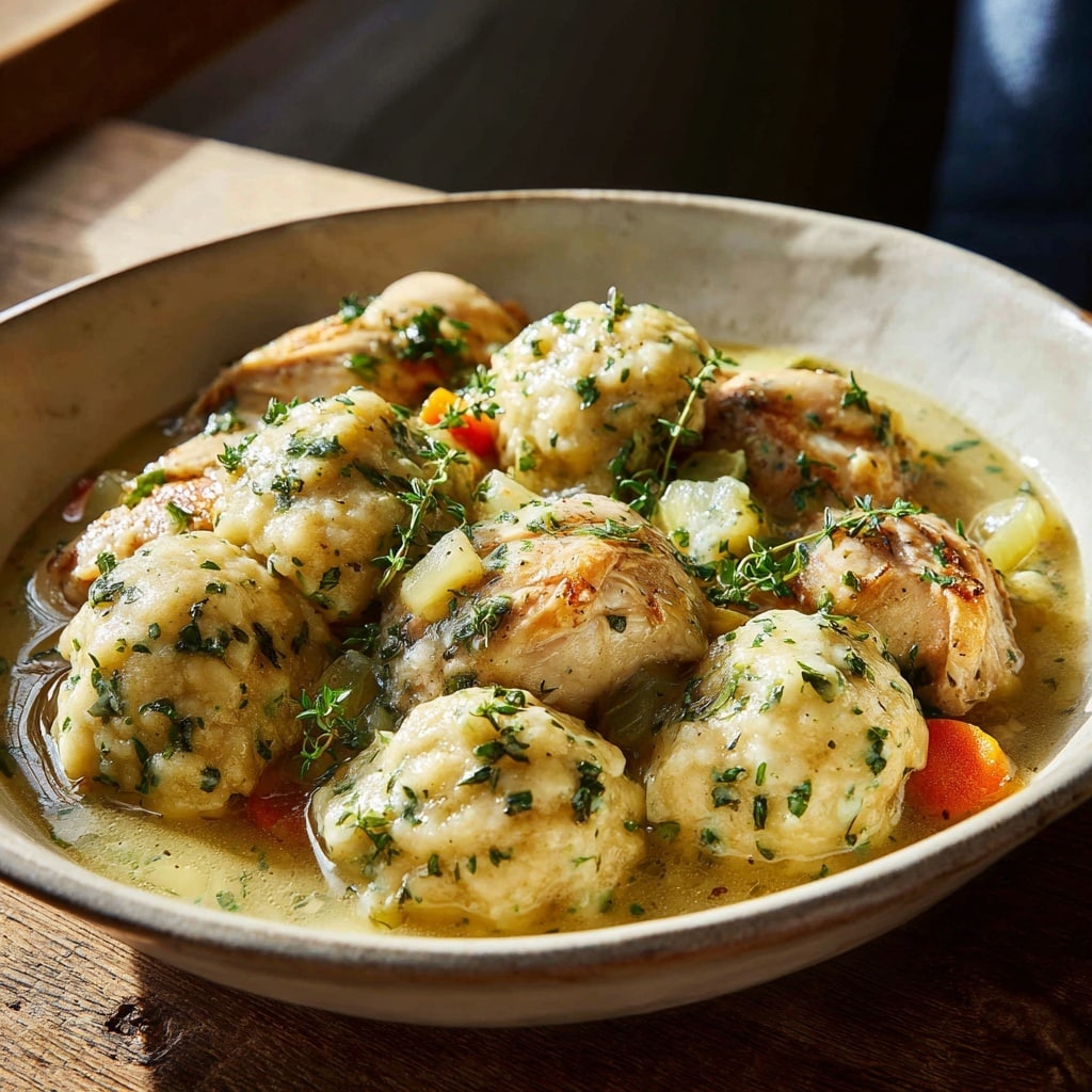 Easy Chicken and Dumplings with Frozen Dumplings Recipe
