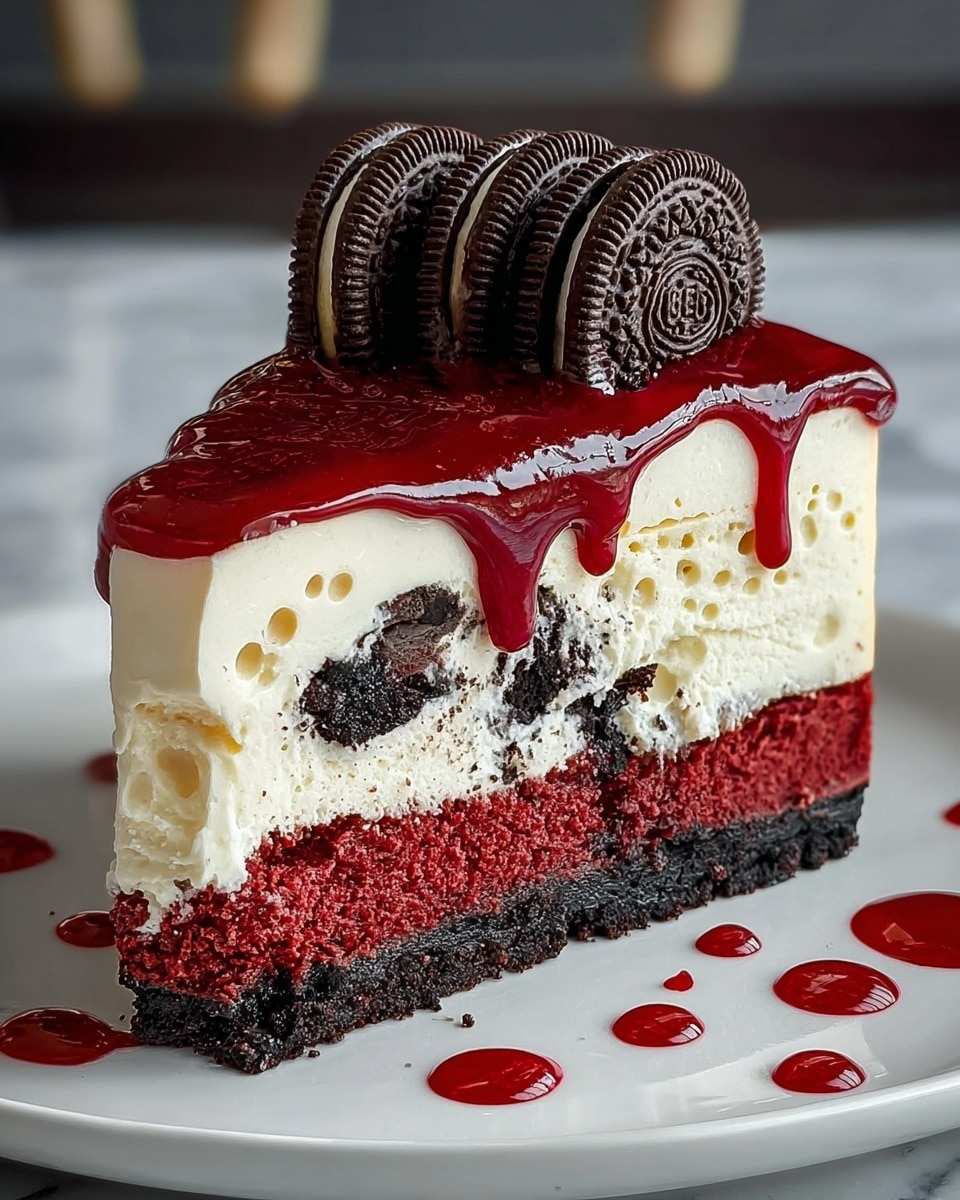 Red Velvet Oreo Cheesecake Recipe - Recipe Image