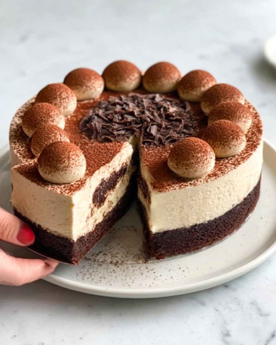 Decadent Italian Tiramisu Cheesecake Recipe - Recipe Image