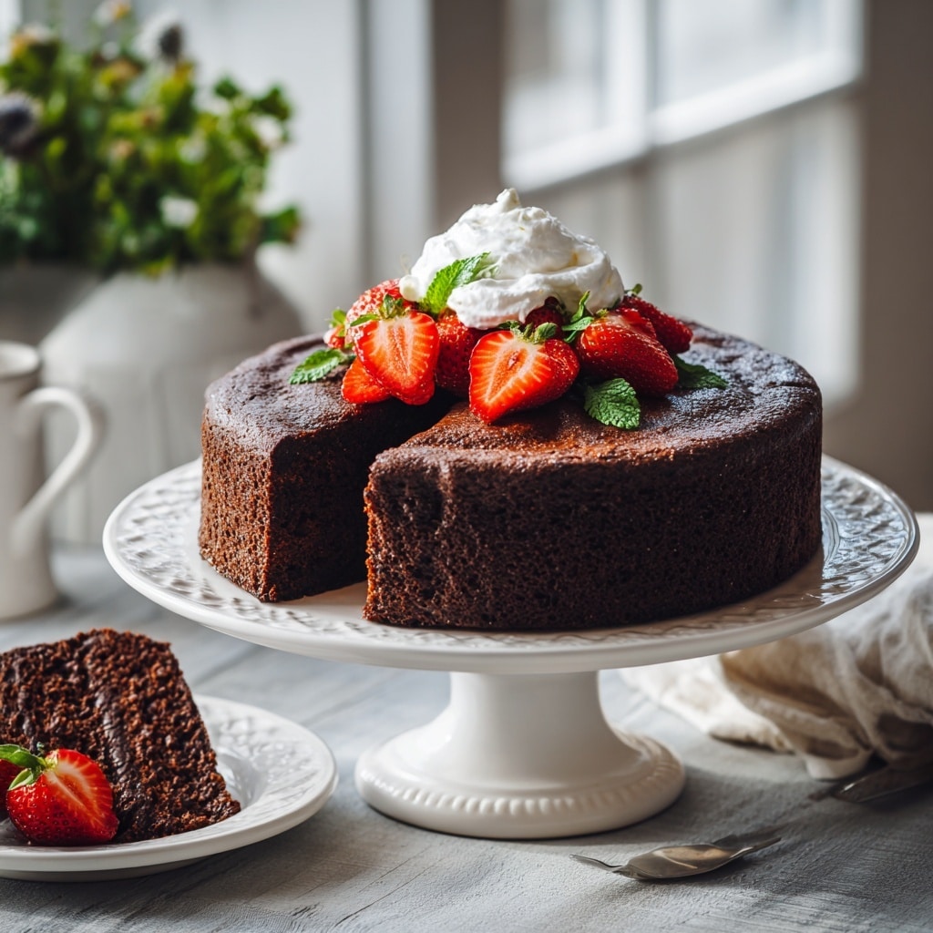 Almond Flour Chocolate Cake Recipe - Recipe Image