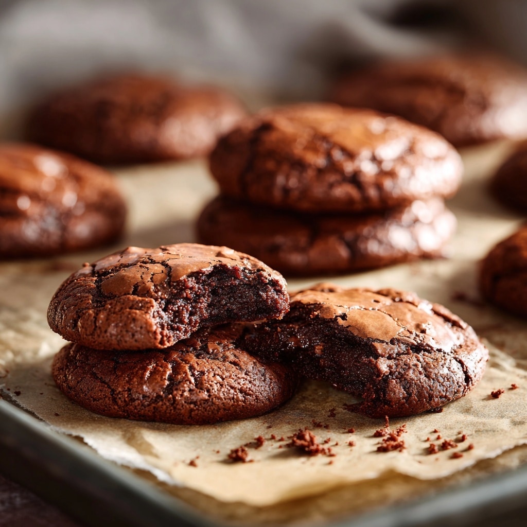 Double Chocolate Salted Caramel Cookies Recipe - Recipe Image