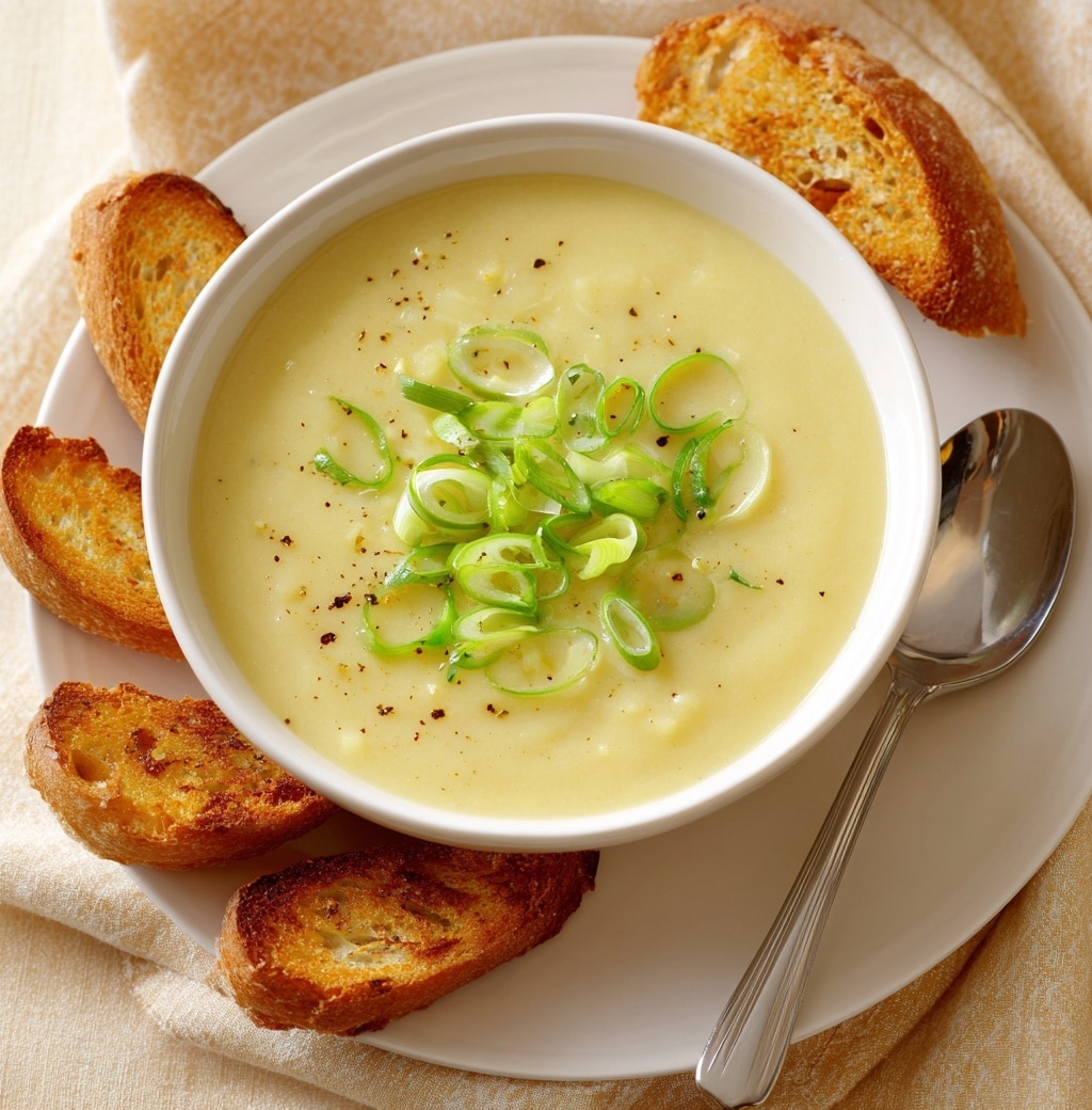 Cream of Split Pea Soup with Spinach and Cream Recipe - Recipe Image