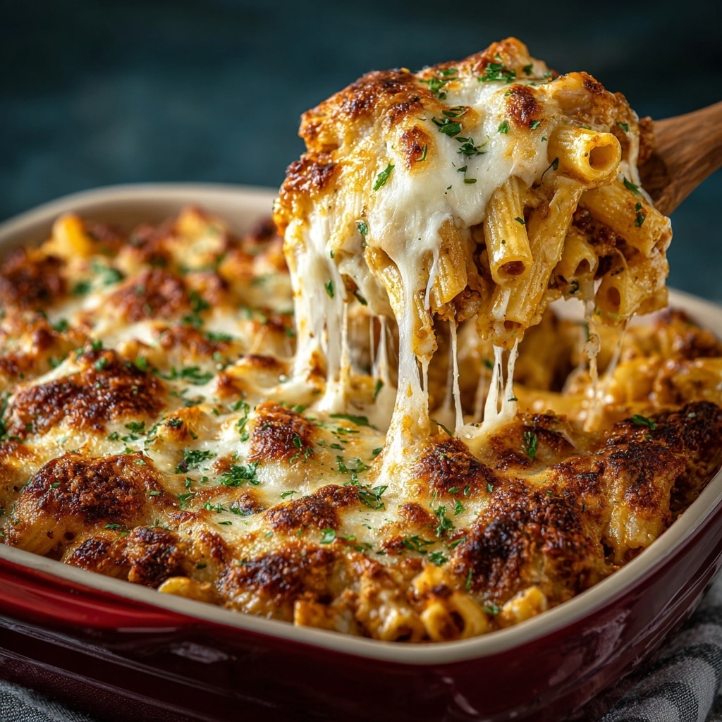 Beefy Cottage Cheese Baked Ziti Recipe