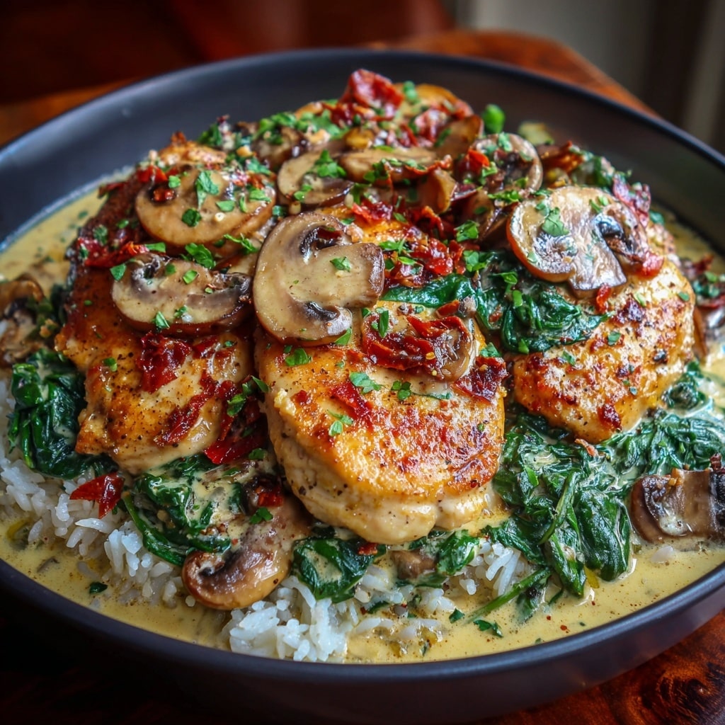 Creamy Smothered Chicken and Rice Recipe
