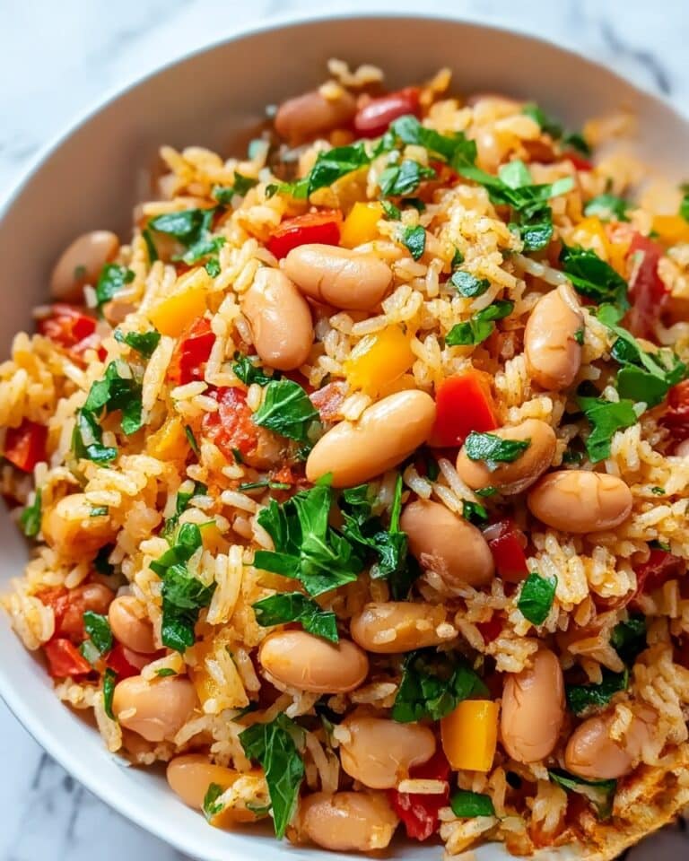 Healthy Mediterranean Rice and Beans Recipe