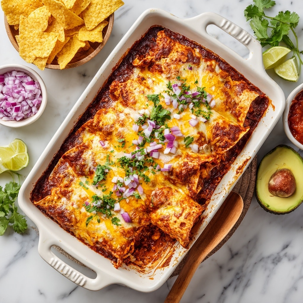 Easy Chicken Enchiladas with Red Sauce Recipe