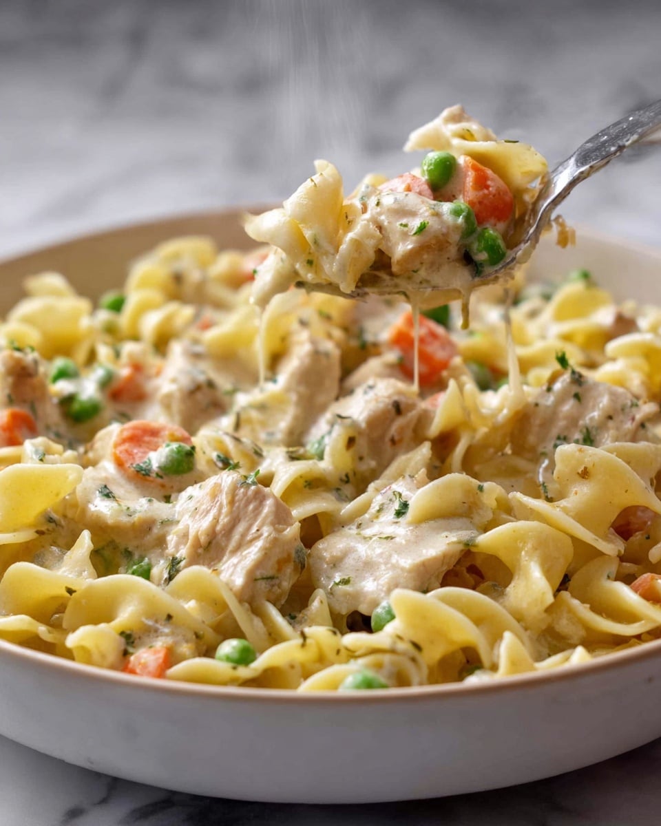 Quick Chicken Pot Pie Pasta Recipe