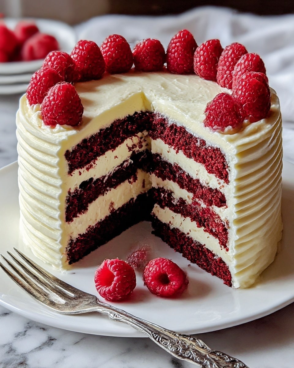 White Chocolate Raspberry Dream Cake Recipe