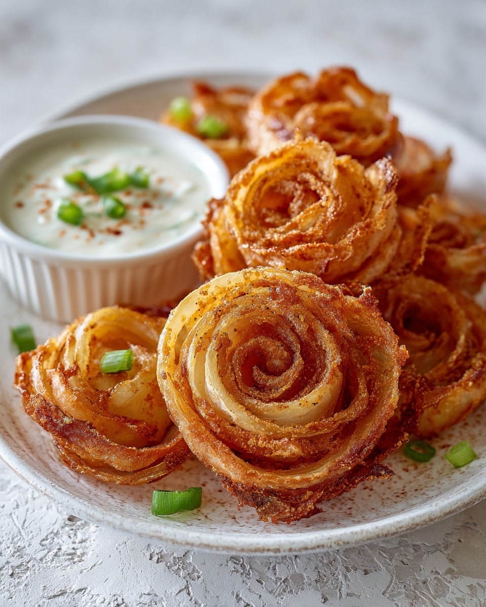 Viral High-Protein Keto Onion Rings Hack (No Breadcrumbs, No Frying!) Recipe - Recipe Image