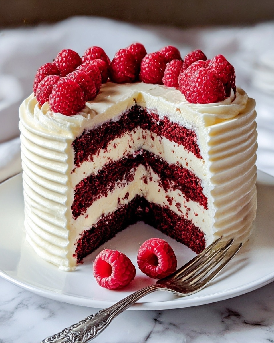 White Chocolate Raspberry Dream Cake Recipe - Recipe Image